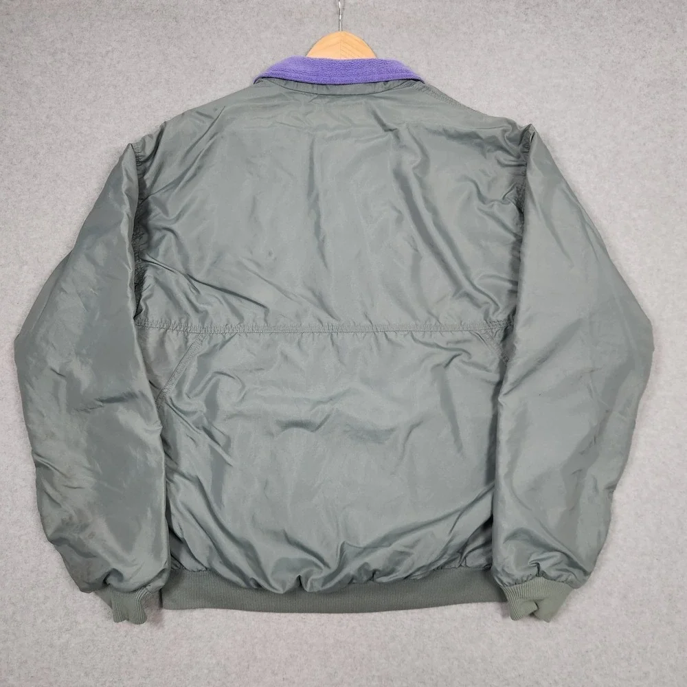 Vintage Patagonia Jacket Mens Large Green Shelled Synchilla Fleece Lined 90s USA